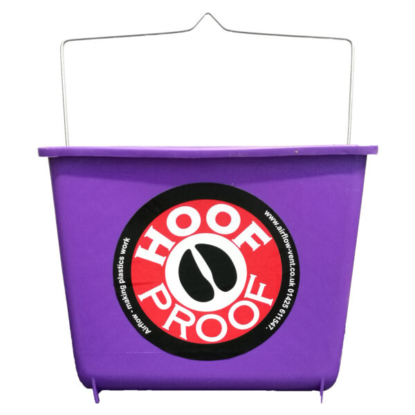 Hoof Proof Square Calf/Multi Purpose Bucket 5 Lt – Purple