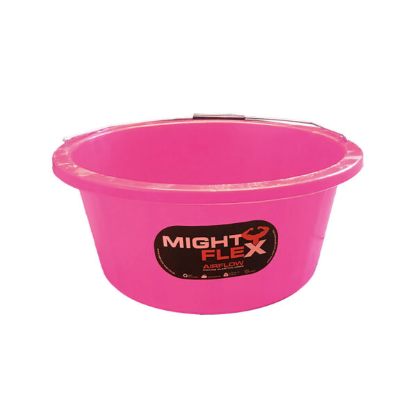 Mightyflex Shallow Feeder/Multi Purpose Bucket 15 Lt – Pink