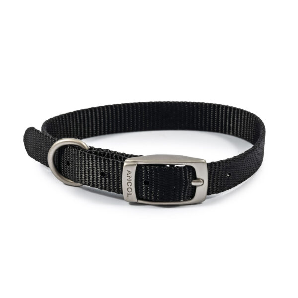 Ancol Viva Buckle Collar Black – Size 1 (20 – 26 Cm)