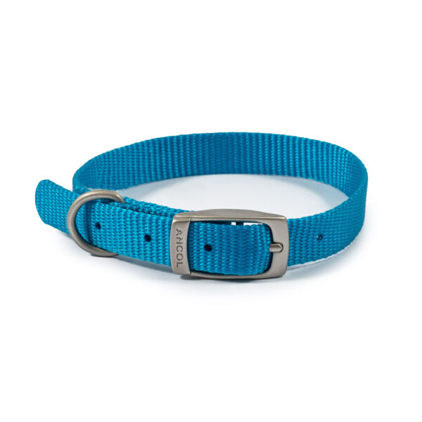 Ancol Viva Buckle Collar Blue – Size 3 (28 – 36 Cm)