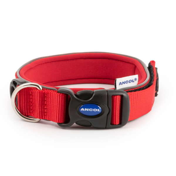 Ancol Extreme Ultra Padded Collar Red – Size 3 (30 – 34 Cm)