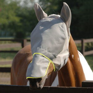 Equilibrium Field Relief Max Fly Mask Grey/Yellow – Xlarge