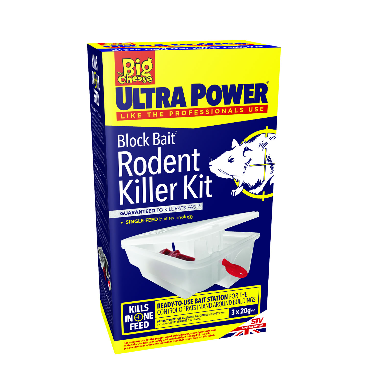 The Big Cheese Ultra Power Block Bait Rodent Killer Kit Food4paws