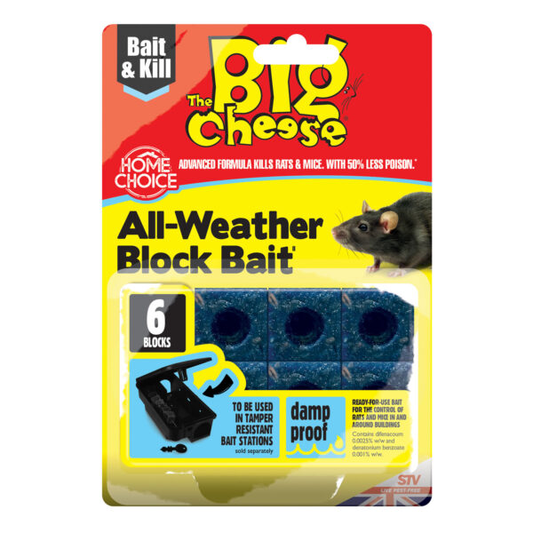 The Big Cheese AllWeather Block Bait 6 X 10 Gm Food4paws