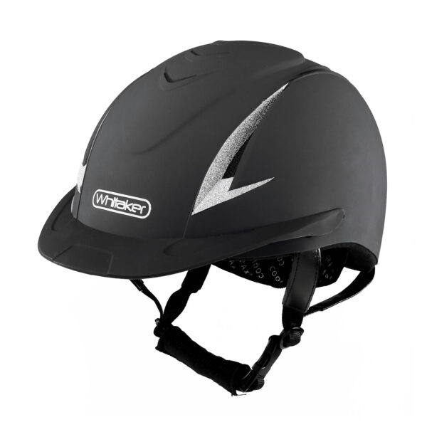 Whitaker Nrg Helmet With Sparkles Black/Silver – Medium 57 – 60 Cm)
